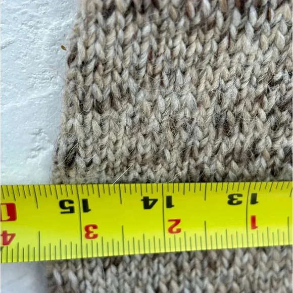 Zara Womens Bloggers Favorite High Collar Knitted Dress Brown Sz Small to Medium - Picture 6 of 16